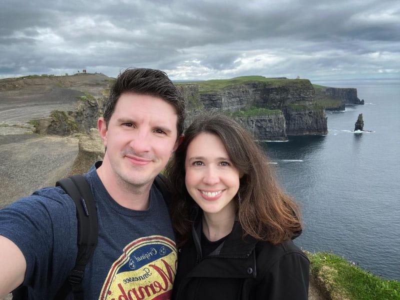 Amy (left) and Matthew Deike in Ireland in 2023. (Photo courtesy of Amy Deike)